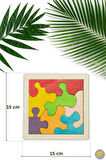 Ahşap Kare 8 Parçalı Puzzle