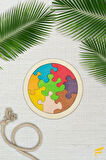 Ahşap Dairesel 8 Parçalı Puzzle