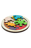 Ahşap Dairesel 8 Parçalı Puzzle