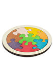Ahşap Dairesel 8 Parçalı Puzzle