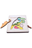 Ahşap Papağan Figürlü Puzzle