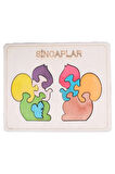 Ahşap Sincaplar Figürlü Puzzle