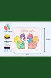 Ahşap Sincaplar Figürlü Puzzle