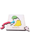 Ahşap Maymun Figürlü Puzzle