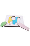 Ahşap Fil Figürlü 4 Parça Puzzle