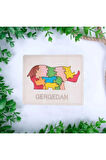 Ahşap Gergedan Figürlü Puzzle