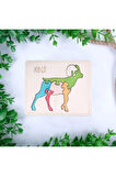 Ahşap Keçi Figürlü Puzzle