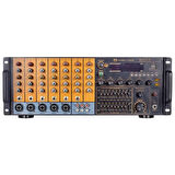 MV-1216 USB BT UK RMS300W MAX 2400W 6 ZON +99DSP+4-16-70-100V TRAFOLU MIXER KÜP ANFİ