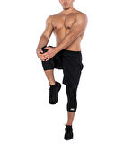 MuscleCloth Training Erkek 3/4 Tayt Siyah