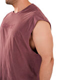 Kingsize Darksteel Antik Yıkamalı Kolsuz T-Shirt Bordo