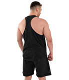 Kingsize Darksteel Antik Yıkamalı Atlet Siyah