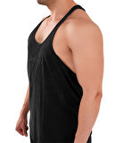 Kingsize Darksteel Antik Yıkamalı Atlet Siyah