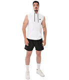 MuscleCloth Training Kapüşonlu Kolsuz T-Shirt Beyaz