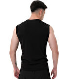 MuscleCloth Icon Kolsuz T-Shirt Siyah
