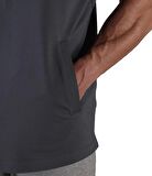 MuscleCloth MC-X Kapüşonlu Kısa Kollu Sweatshirt Füme