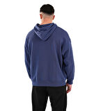 MuscleCloth Elite Oversize Kapüşonlu Sweatshirt İndigo