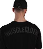 MuscleCloth Washed Oversize T-Shirt Siyah