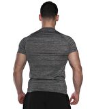 MuscleCloth Pro Stretch Kısa Kollu T-Shirt Füme