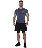 MuscleCloth Pro Stretch Kısa Kollu T-Shirt Lacivert