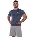 MuscleCloth Pro Stretch Kısa Kollu T-Shirt Lacivert