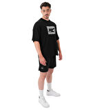 MuscleCloth Tactical Heavyweight Oversize T-Shirt Siyah