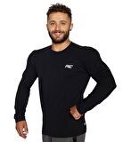 MuscleCloth Basic Uzun Kollu T-Shirt Siyah