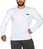MuscleCloth Basic Uzun Kollu T-Shirt Beyaz