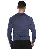 MuscleCloth Pro Stretch Uzun Kollu T-Shirt Lacivert