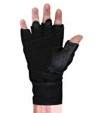 MuscleCloth Pro Fitness Ağırlık Eldiveni Siyah