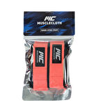 MuscleCloth Padded Lifting Straps Pembe