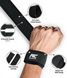 MuscleCloth Padded Lifting Straps Siyah