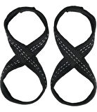 MuscleCloth 8 Loop Lifting Straps Siyah
