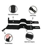MuscleCloth Pro Wrist Wraps Siyah 2'li Paket