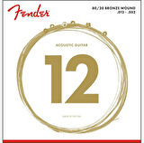 Fender 70L 80/20 Bronze Takım Tel Akustik Gitar Teli 012-052