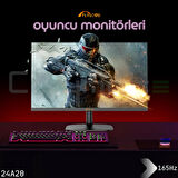 24A20 - 23.8" INCH EKRAN FHD 165HZ Monitör 1920*1080 FAST IPS 1MS Gaming Oyuncu Monitörü - ÇERÇEVESİZ EKRAN - 2 YIL GARANTİ