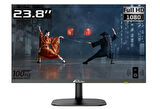 24F10 23.8" INCH FHD 100HZ Monitör 1920*1080 Hoparlörlü Gaming Oyuncu Monitör  VA PANEL - ÇERÇEVESİZ EKRAN- 2YIL GARANTİ