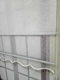 BBB Tomurcuk Desenli Boncuklu Çift Mekanizmalı Tül Stor Perde Ekru TS2012B