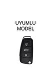 Audi A1 A3 8p 81 A4 A5 B6 B7 B8 A6 A7 C5 C6 4f Q3 Q5 Q7 8v Anahtar Koruma Kılıfı Gri Renk