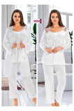 1002 Lohusa Sabahlikli Pijama Takim