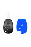 Clio Megane Duster Sandero Captur Uyumlu 2 Tuşlu Silikon Anahtar Koruma Kılıfı Mavi Renk