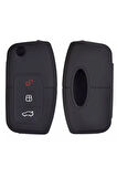 Fiesta Focus B-max Kuga Silikon Anahtar Koruma Kılıfı Siyah Renk