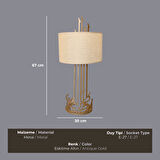Figure Eskitme Gold Abajur
