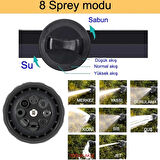 Araba Kopuk Yıkama Tabancası 8 Sprey Modu Ayarlanabilir Su Köpük Seviyesi Ergonomik Tasarım