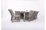 Flexy Home Garden Roza Ritim 120x240 Masalı Bahçe Ve Balkon Mobilyası Takımı