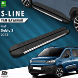 S-Dizayn Fiat Doblo 3 S-Line Krom Yan Basamak 203 Cm 2023 Üzeri A+ Kalite