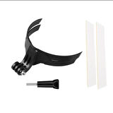 Motosiklet Kask Çene Yapıştırıcılı Telefon ve Aksiyon Kamera Tutucu