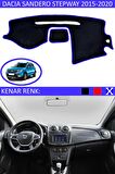 Fiat Bravo 2007-2010 Modelleri İçin Uygun Torpido Koruma Halısı Siyah Kenar Renk Mavi