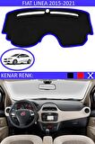 Fiat Palio 2000-2005 İçin Uygun Torpido Koruma Halısı Siyah Kenar Renk Mavi