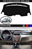 Fiat Tempra Dijital Ekran İçin Uygun Torpido Koruma Halısı Siyah Kenar Renk Siyah