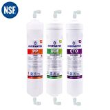 OverWater Kapalı Kasa Su Arıtma Cihazı 3 lü Inline Filtresi Seti Aşamalı ( Membransız Set ) FIN3